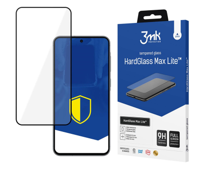 Folia / szkło na smartfon 3mk HardGlass Max Lite Black do Samsung Galaxy A36/A56